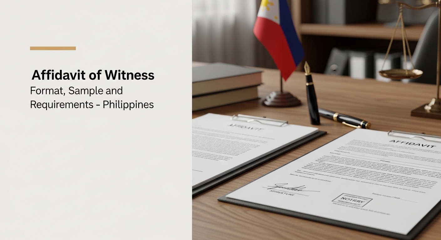 Affidavit of Witness sample
