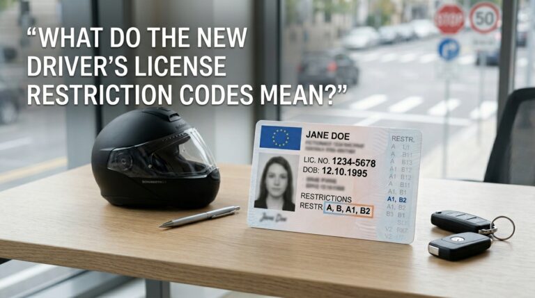 What do the new driver’s license restriction codes mean