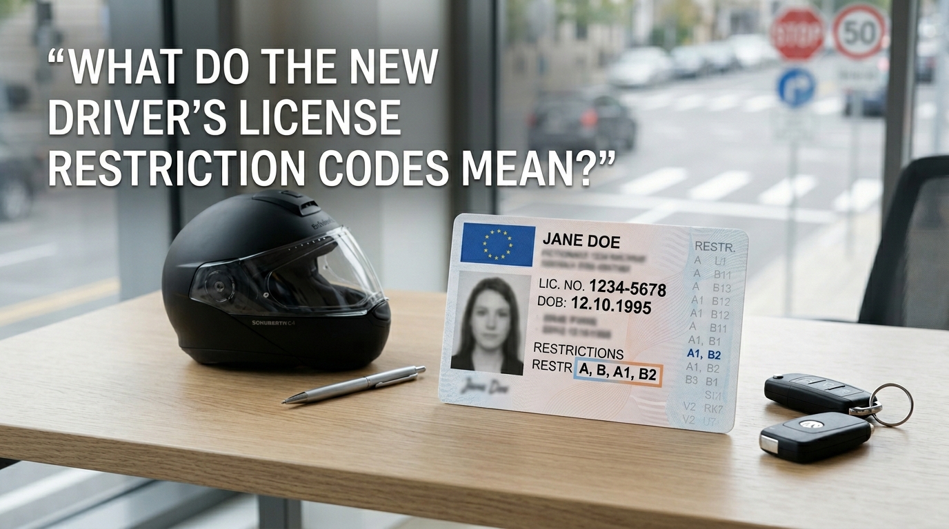 What do the new driver’s license restriction codes mean