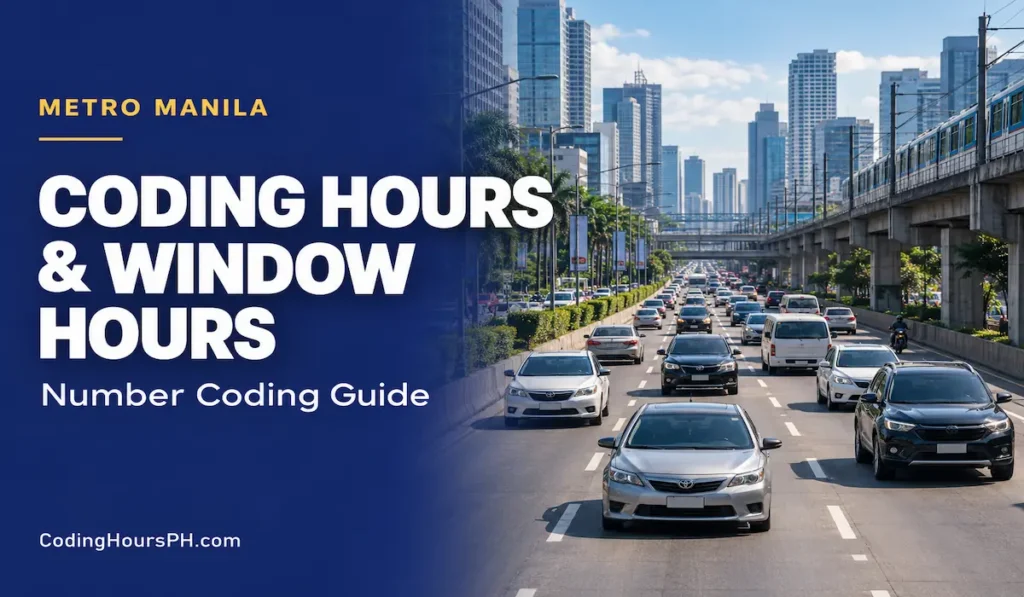 metro manila coding hours